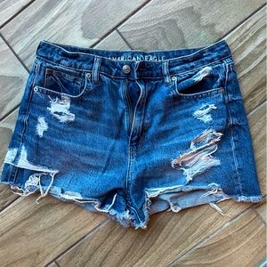 American Eagle Distressed Jean Shorts